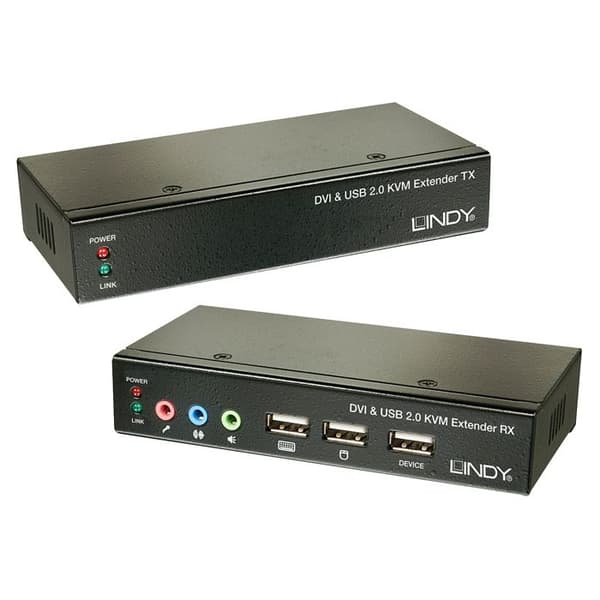 KVM Cat.5 Classic DVI USB ljudförlängningssats, 50m