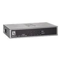 GEU-0521 - SWITCH - 4 X 10-100-1000 + 1 X GIGAB... Grå