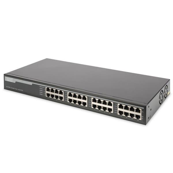 Ströminjektor - DIGITUS - DN-95116 - 16 portar - PoE+ - 250 Watt - 1U 19" Grå