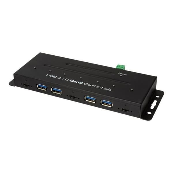 LogiLink USB 3.1 Gen 2 Type-C 7-portars Combo Hub - 4 x SuperSpeed USB 3.0 + 3 x USB-C