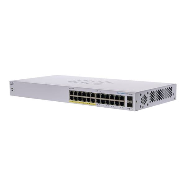 Switch - Cisco - CBS110-24PP-EU - 24 portar - PoE 100W - icke-hanterad Grå