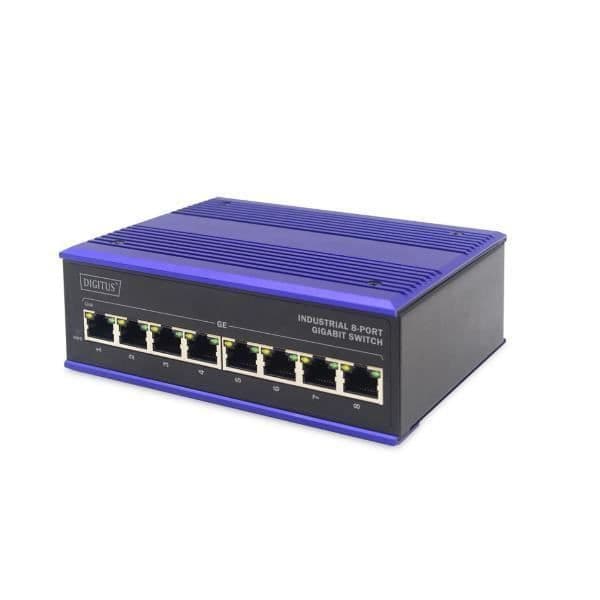 NÄTVERK, Switch, Fristående Switch, Digitus by Assmann Gb Industrial Switch 8 portar
