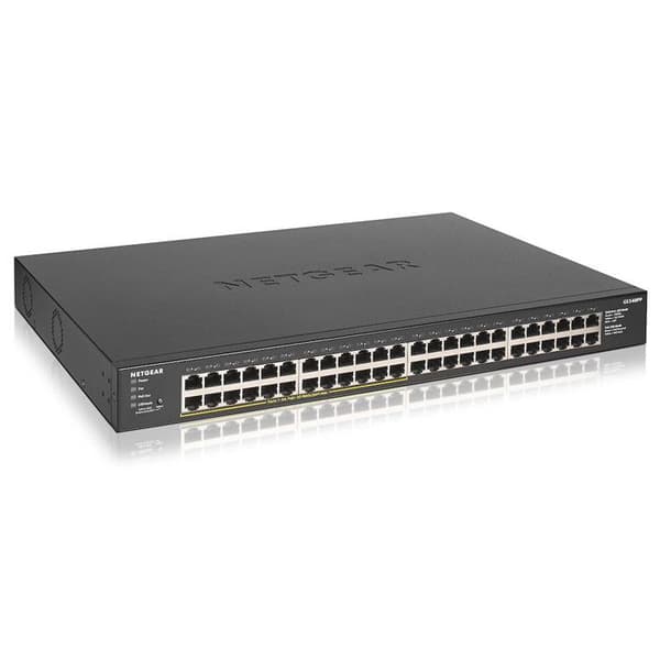 GENERISK 0606449145588 - KVM SWITCH - Netgear GS348PP Unmanaged Gigabit Ethernet [10/100/1000] Svart Ethernet-anslutning, Svart