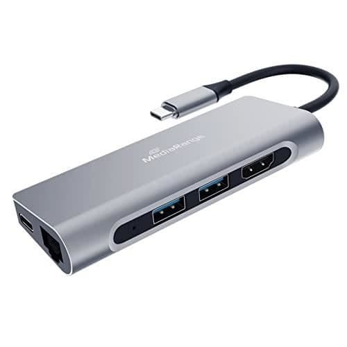 MEDIARANGE MRCS510 HUB &amp; KONCENTRATOR SILVER