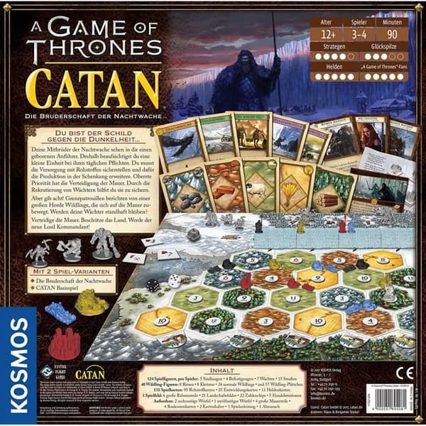 Strategispel - Kosmos - Catan A Game of Thrones - KVM - Svart - Cooperative