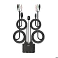 Miniatyrbild 2 av 2: KVM Switch 2 Portar HDMI 18G, USB Typ C, USB 2.0 OCH Ljud med kablar