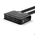 Miniatyrbild 1 av 2: 2-portars DisplayPort 1.2, USB typ C, USB 2.0 OCH Audio KVM-switch med kablar