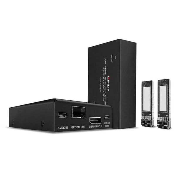 Extender KVM - icke specificerad - 300m - DisplayPort 1.2 4K - 3 USB-portar - Fiberoptik
