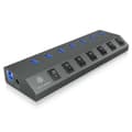 Miniatyrbild 1 av 3: ICY BOX IB-HUB1701-C3 - 7-portars USB 3.0 Hub Hub med BC 1.2 batteriladdningsstandard med upp till 7,5W