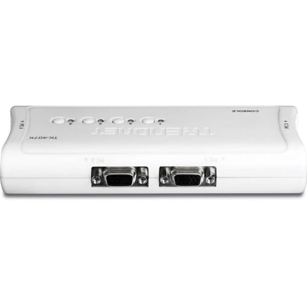 TRENDnet TK-407K KVM 4 USB VGA-portar + 4 kablar