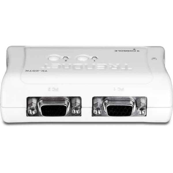 TRENDnet TK-207K KVM 2 USB VGA-portar + 2 kablar