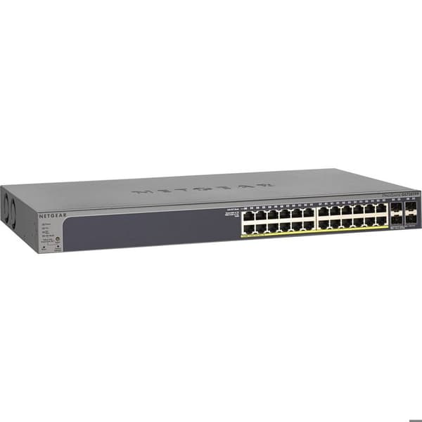 Ethernet-switch - NETGEAR - GS728TPPv2 - 24 portar - PoE+ 380W - modulär - rackmonterbar