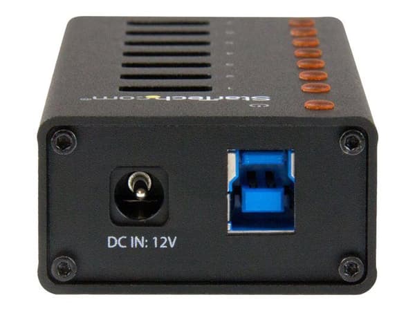 USB 3.0-hubb - StarTech.com - ST7300U3M - 7 portar - Vägghängd - Metallhölje