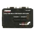 Miniatyrbild 2 av 4: StarTech.com 2-portars VGA USB KVM-switchsats med ljud och kablar - Monitortangentbord Musswitch - Svart (SV211KUSB)