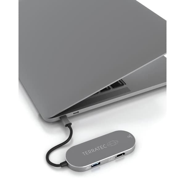 Terratec Connect c5, USB 3.0 (3.1 Gen 1) Typ-C, HDMI, USB 3.0 (3.1 Gen 1) Typ-A, 5000 Mbit/s, Silver, Aluminium, Kina
