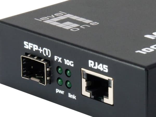 Switch - Ethernet-nav - Nivå ett injektor - GVT-0500 - LevelOne Konverter 10GBit>1000SC/LX SFP+