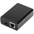 Miniatyrbild 2 av 4: DIGITUS PoE+ Splitter - IEEE802.3at - Gigabit Ethernet - Utspänning 5, 9, 12 Volt - DC 3,5 mm kontakt - Sockel -