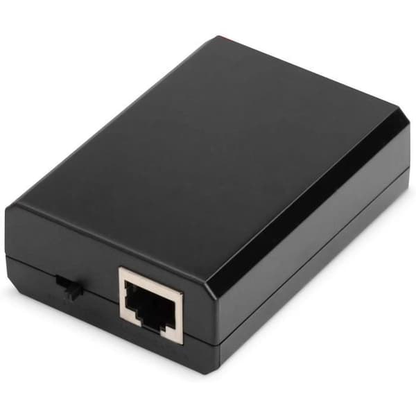 DIGITUS PoE+ Splitter - IEEE802.3at - Gigabit Ethernet - Utspänning 5, 9, 12 Volt - DC 3,5 mm kontakt - Sockel -