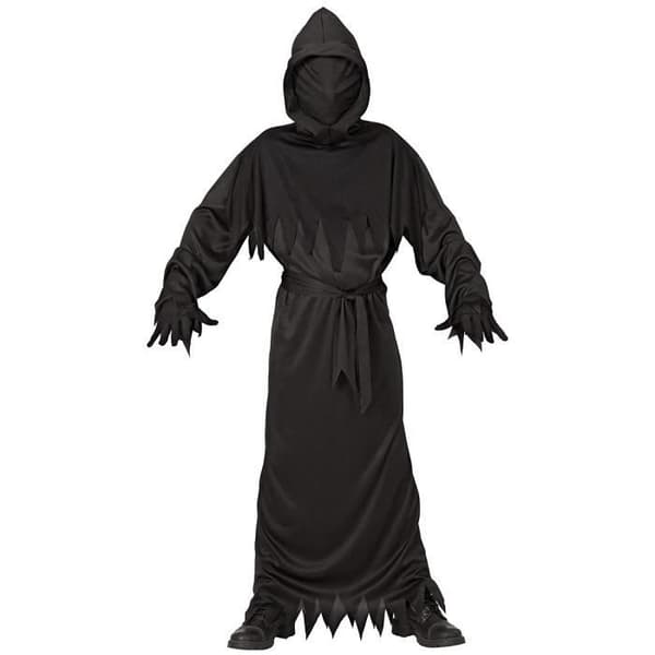 Kostym Faucheuse - Widmann - 07446 - Storlek 128 cm - Svart - Halloween