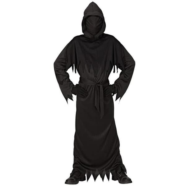 Kostym Faucheuse - Widmann - 07446 - Storlek 128 cm - Svart - Halloween