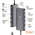 Miniatyrbild 2 av 4: Novoo Hub - DP-NOVOOHUB11V1DNS-VC - USB C Hub 4K60Hz USB C Dubbel HDMI-adapter och DP-dockningsstation