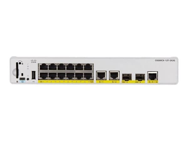 Managed switch - Cisco - Catalyst 9200CX - 12 portar - Power over Ethernet - Gigabit Ethernet