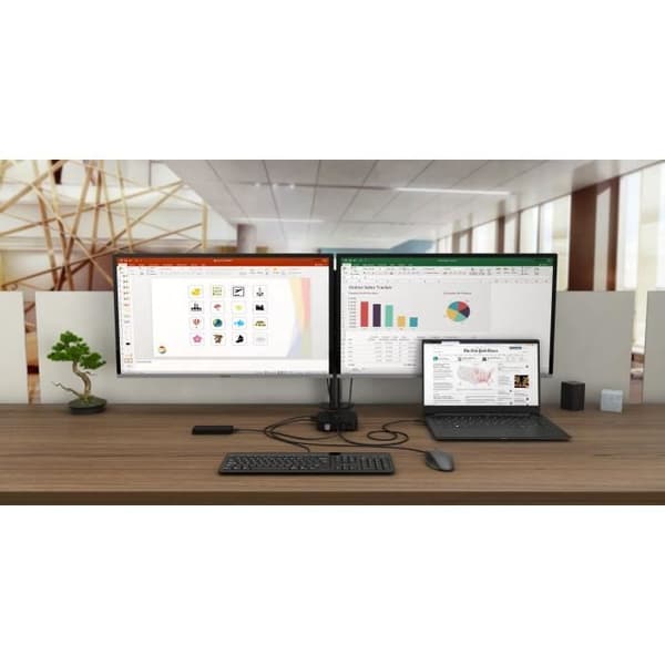 i-tec - USB-C 2x4K dockningsstation med 65W PD-nätadapter