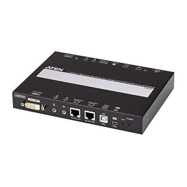 KVM över IP - ATEN - CN9600 - DVI - Svart - DVI-gränssnitt Svart