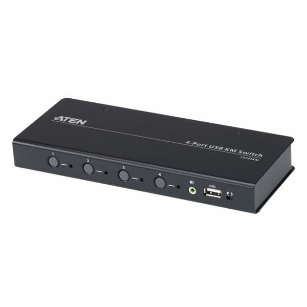ATEN CS724KM USB Gränslös KM-switch Tangentbord-Mus-USB-Ljudbrytare 4 x Tangentbord-Mus-USB-Ljud 1 Lokal användare...