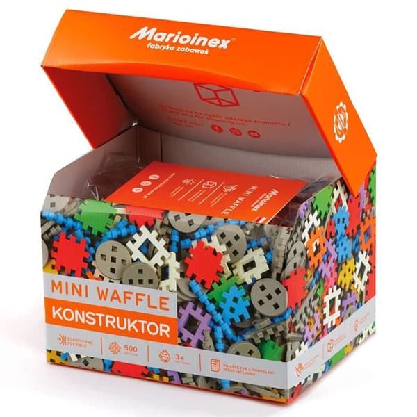 Mario-Inex Marioinex 902288 - KVM SWITCH - Marioinex 902288 Mini Waffle Constructor, 500 stycken, Flerfärgad