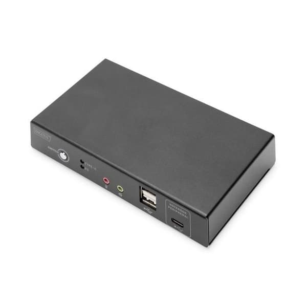 DIGITUS KVM SWITCH 2-PORTAR 4K30HZ USB-C-USB-HDMI IN HDMI OUT, RES