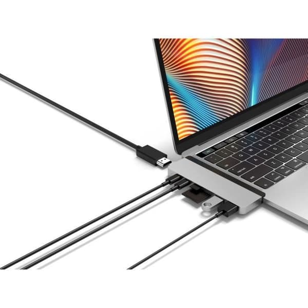 HYPER HyperDrive DUO 7-i-2 för MacBook Pro - Portar: HDMI 4K60Hz - Silver