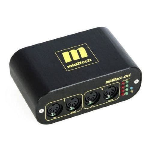 Gränssnitt MIDI - Miditech - Midiface - 4 MIDI-ingångar - 4 MIDI-utgångar - Strömmad via USB