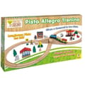 Miniatyrbild 1 av 3: Träspel - TEOREMA - Allegrobana - 40 stycken - Ekologiskt - Naturligt - Kombinerbart