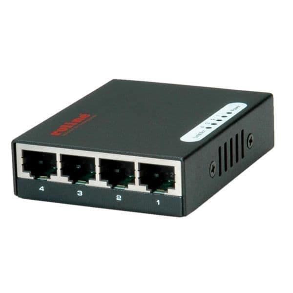ROLINE Gigabit Ethernet Pocket Switch, 4 portar - 21.14.3514