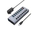 Miniatyrbild 1 av 3: HUB USB - GRAUGEAR - G-HUB71-A - 7 portar - Snabbladdning - Aluminium