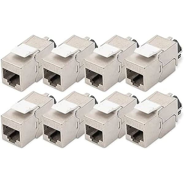 Modul Keystone Cat-6A - DIGITUS - 8 stycken - Skärmad - 10GBase-T - Verktygsfri installation
