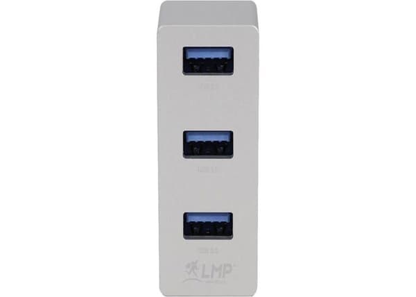 Hub Lmp - 23794 - HUB USB USB-C Tiny Hub, hub USB-A 3 portar - Argent Silver