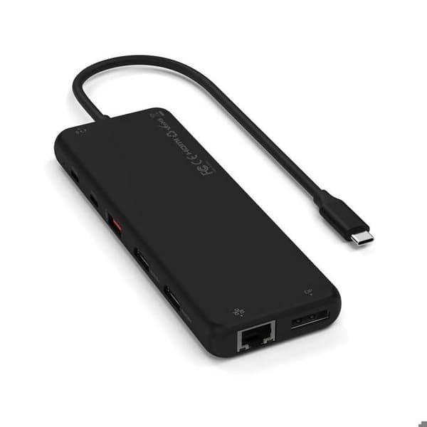 USB-C-hub 13 i 1 - Satechi - Trippelvisning - Överföring 10 Gbit/s - Strömförsörjning 100 W - Svart