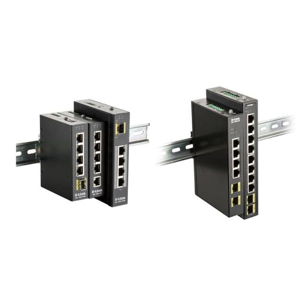 Managed Gigabit Ethernet Network Switch - D-LINK DIS-100G-6S - 6 portar - Svart