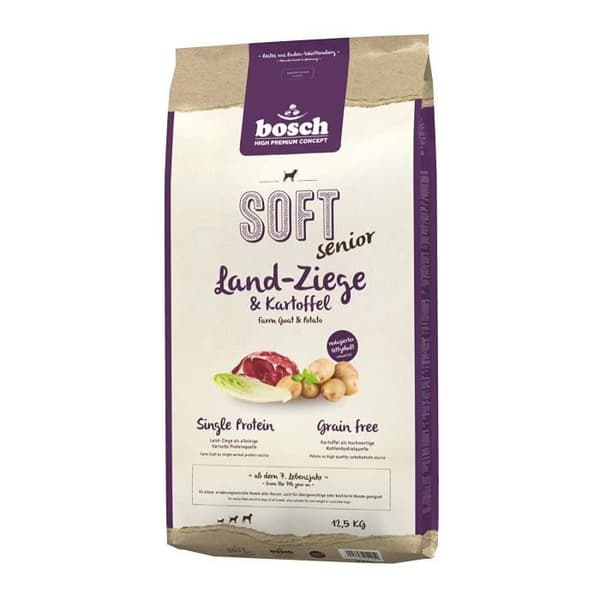 Kroketter för Seniorhundar - Bosch - HPC Plus - Get/Gödda Potatisar - 12,5 kg - Svart