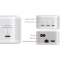 Miniatyrbild 4 av 4: USB-C strömförsörjning - LMP - PowerDock - 100 W - 5 portar - Vit