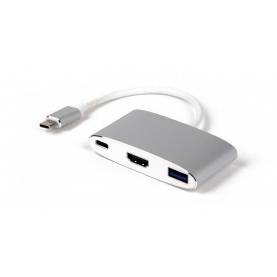 USB-hubb - LMP - 15090 - USB 3.1 Typ-C - HDMI - 3 portar - 5000 Mbit/s