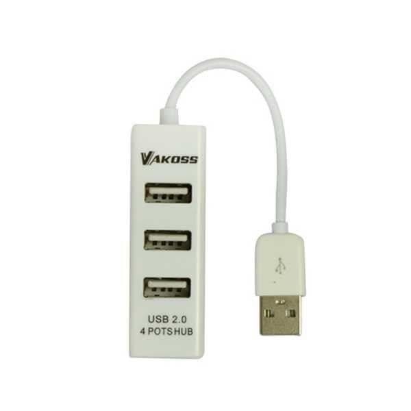 VAKOSS usb hub usb 2.0, 4 portar tc-45234ux nero [tc-45234ux] - TC-234UX