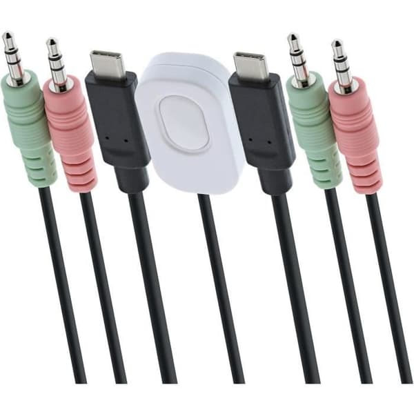 KVM-switch - InLine - 63614I - USB Typ C - 4K 60Hz - Svart