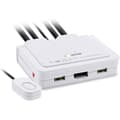 Miniatyrbild 1 av 4: KVM-switch - InLine - 63614I - USB Typ C - 4K 60Hz - Svart