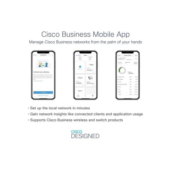 Switch - Cisco - CBS220-16P-2G-EU - Smart - 16 portar GE - PoE+ 130W