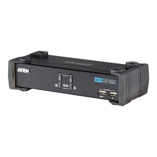KVMP Switch, ATEN, 2 gånger, CubiQ CS1762A, DVI, … Svart