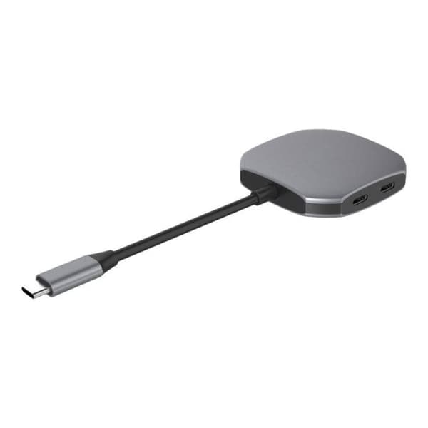 Konsentrator (hub) - DLH - 3 x USB-C 3.2 Gen 2 - Effektöverföring - 4 portar