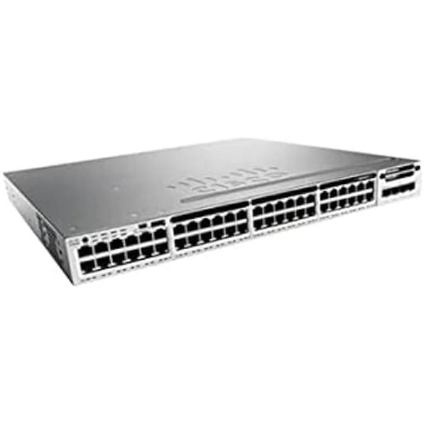 Nätverksswitch - CISCO - Catalyst C9300-48P-A - 48 RJ-45-portar - PoE - L2/L3 Gigabit Ethernet Grå